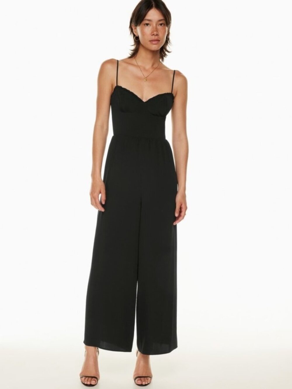 Aritzia Wilfred Fable Combination Strapless Jumpsuit Black Size 6